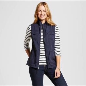 NWOT Merona Navy Utility Vest
